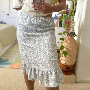 No Boundaries Y2K~ Flowy Fairy Floral Midi Skirt